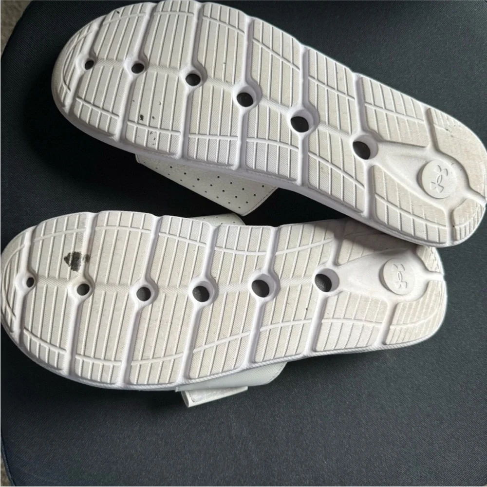 Under Armour Mercenary Slides Water Sandals UA White Unisex Size 11